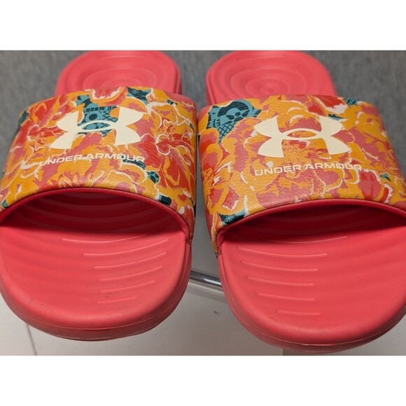 Under Armour Women's Ansa Graphic Slide Sandals Size 10 Floral 3024436 - Picture 3 of 10
